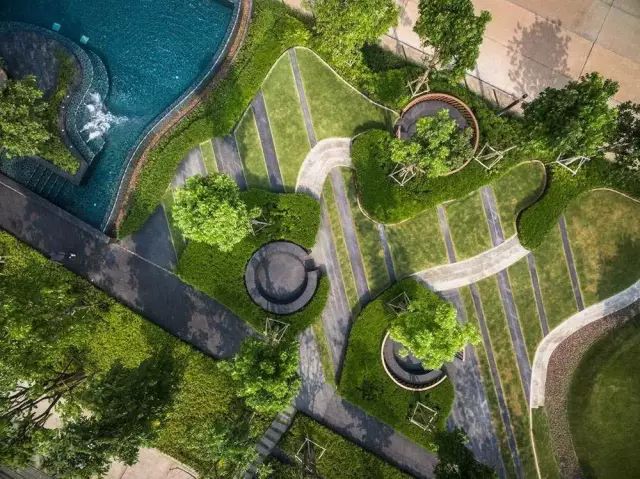 100款草坪在景观铺装中的意向图嵌草铺装效果图